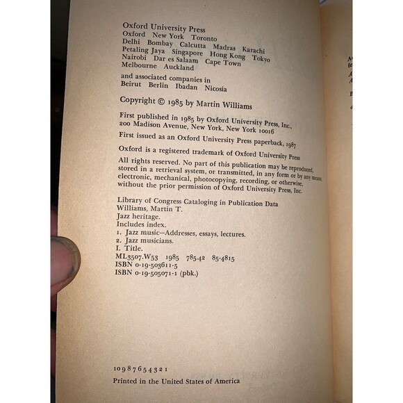 Jazz Heritage, by Martin Williams (Oxford University Press) - Picture 9 of 9